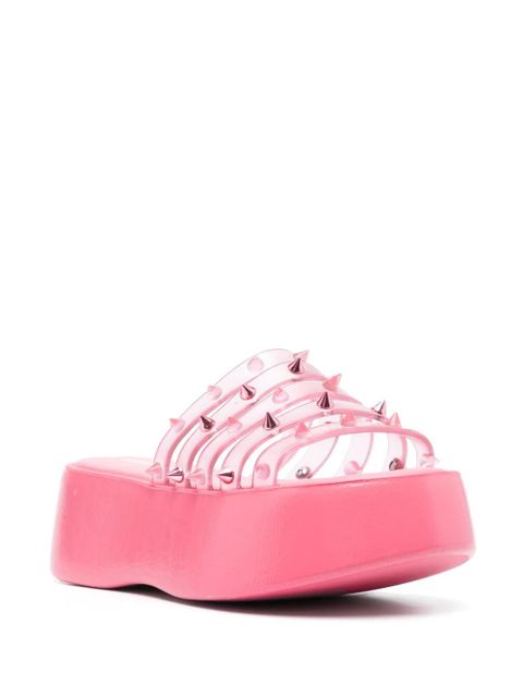 Jean Paul Gaultier x Melissa Punk Love Becky platform slides - Pink