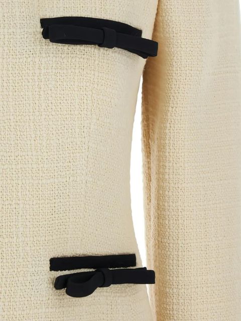 Valentino Garavani bow-detail mini dress - Neutrals