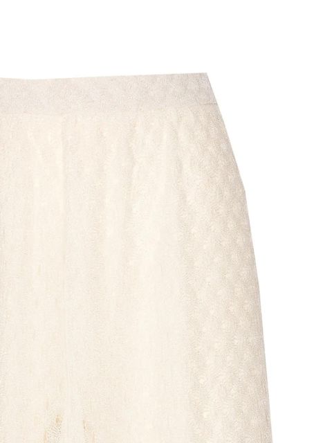 Missoni Raschel-knit wide-leg trousers - White