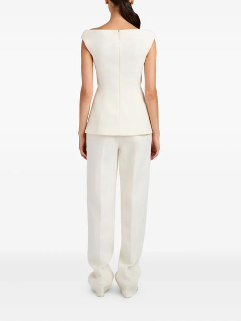 Proenza Schouler Mariam V-neck top - White