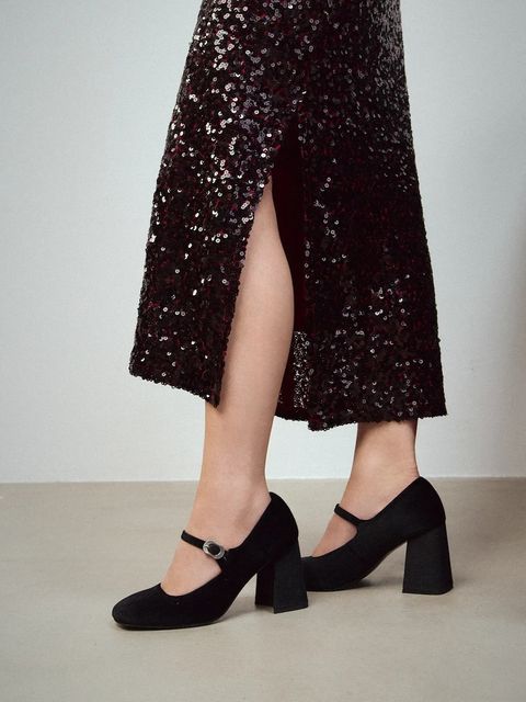 Medicine czółenka kolor czarny na słupku