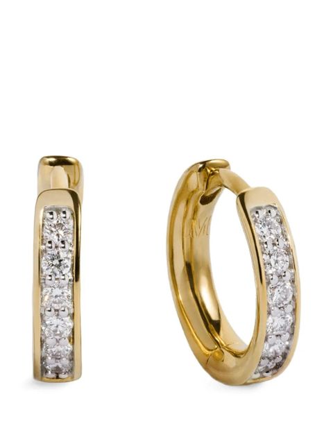 Monica Vinader Essential diamond earrings - Gold - zdjęcie produktu nr 1