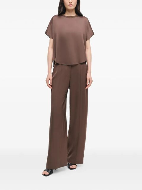 Simkhai Addy round-neck blouse - Brown - zdjęcie produktu nr 2
