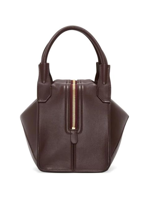 Victoria Beckham plié leather tote bag - Brown