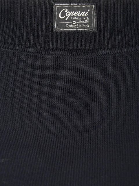 Coperni logo-patch wool midi skirt - Blue - zdjęcie produktu nr 2