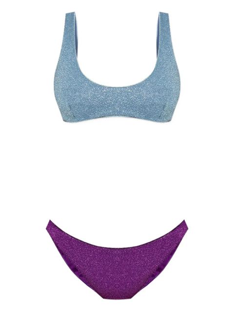 Oséree glitter-detailing bikini - Blue - zdjęcie produktu nr 1