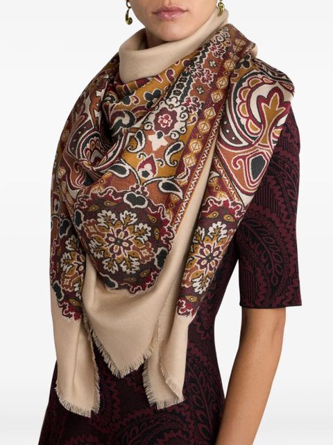ETRO floral-jacquard scarf - Neutrals - zdjęcie produktu nr 2