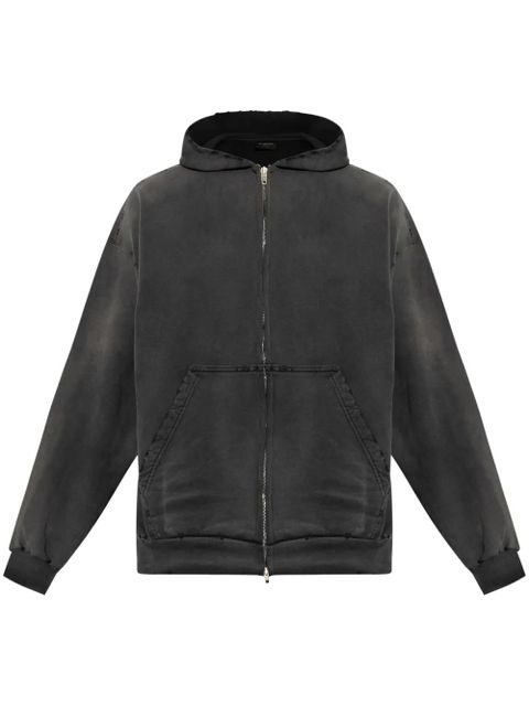 Balenciaga graphic logo print hoodie - Grey