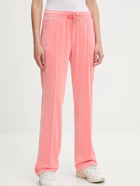 Juicy Couture spodnie dresowe kolor pomarańczowy z aplikacją JCAPW045 - zdjęcie produktu nr 1