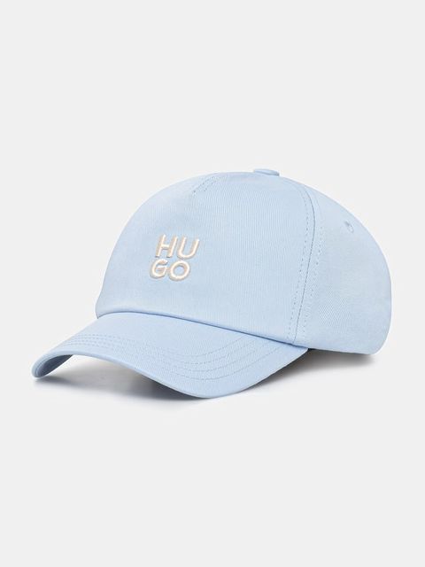 HUGO czapka z daszkiem damska bawełniana Asya - zdjęcie produktu nr 1