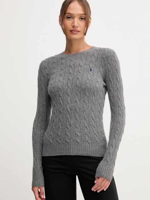 Polo Ralph Lauren sweter damski kolor szary lekki 211971865 - zdjęcie produktu nr 1