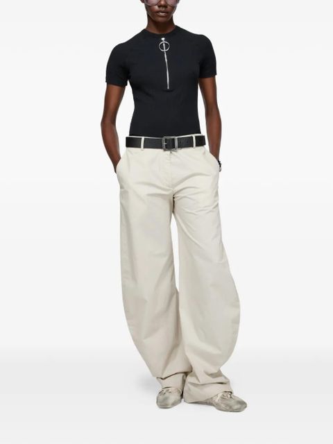 Acne Studios zip short-sleeve top - Black - zdjęcie produktu nr 2