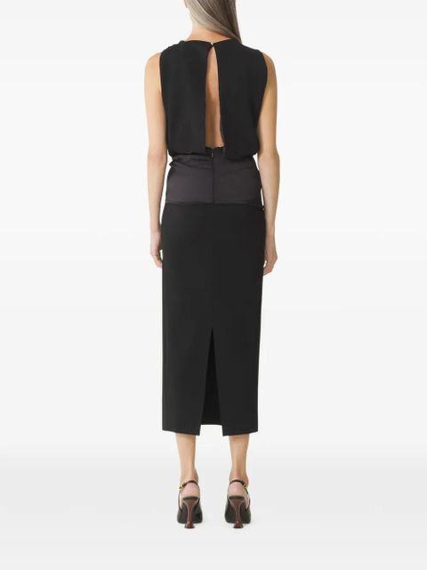 Lanvin open-back midi dress - Black