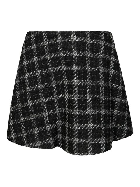 Diesel checked Gonna A-line skirt - Black
