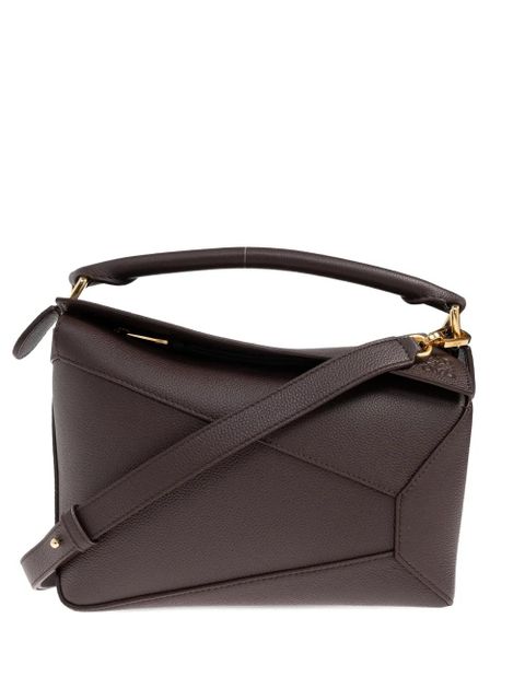 LOEWE Small Puzzle Edge tote bag - Brown - zdjęcie produktu nr 1