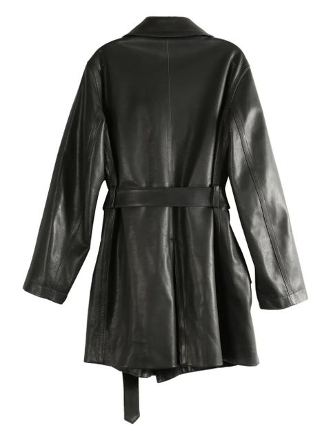 The Row belted leather trench coat - Black - zdjęcie produktu nr 2