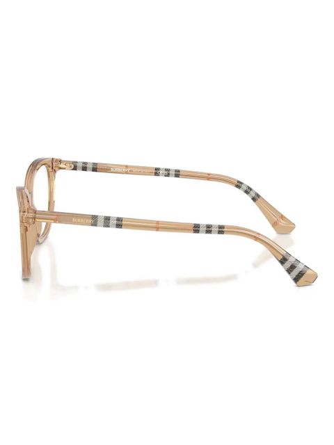 Burberry Eyewear cat-eye check frames glasses - Neutrals
