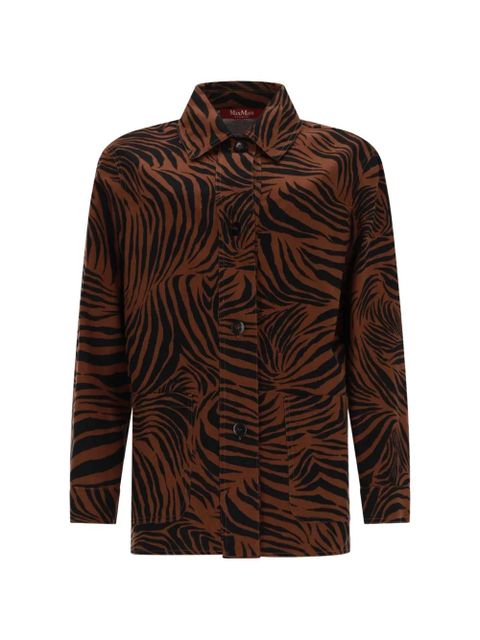 Max Mara zebra-print shirt - Brown - zdjęcie produktu nr 1