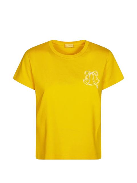 Moncler bow-graphic T-shirt - Yellow - zdjęcie produktu nr 1
