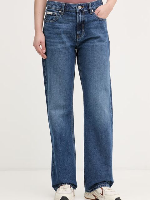 Calvin Klein Jeans jeansy straight damskie - zdjęcie produktu nr 1