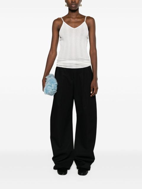 KHAITE Mona semi-sheer tank top - White - zdjęcie produktu nr 2