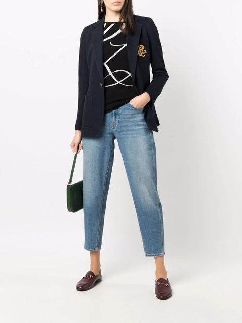 Lauren Ralph Lauren oversized logo print top - Black - zdjęcie produktu nr 2