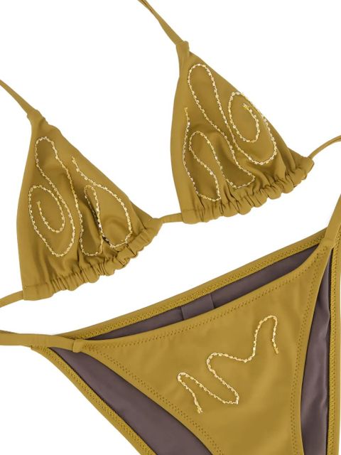 Paloma Wool Sharpie embellished bikini set - Yellow
