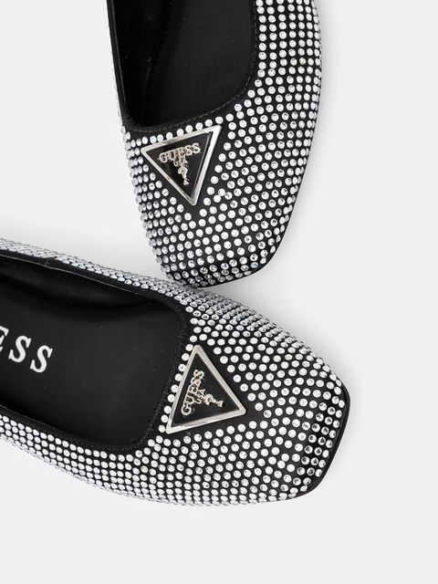 Guess baleriny LEVVISE kolor srebrny FLPLVS SAT02