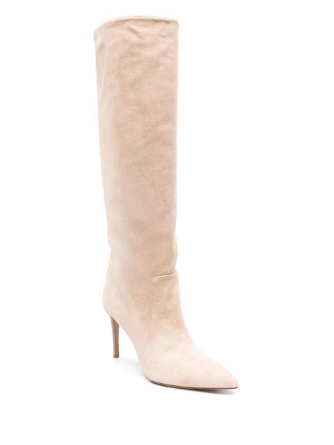 Paris Texas 85mm knee-high suede boots - Neutrals - zdjęcie produktu nr 2