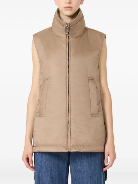 Max Mara high-neck gilet - Neutrals