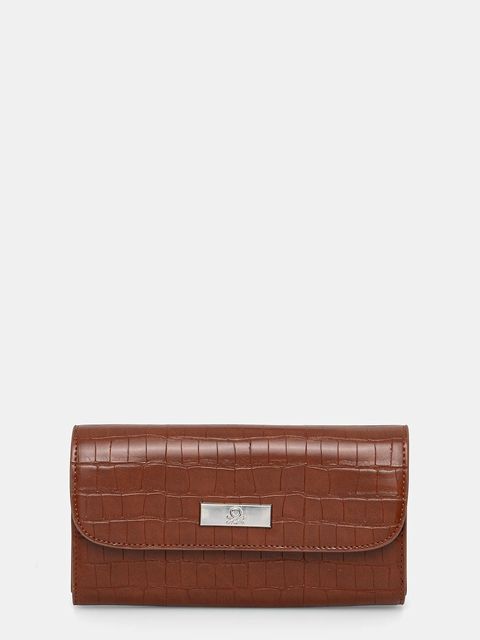 United Colors of Benetton portfel damski kolor brązowy 62Y9DY081 - zdjęcie produktu nr 1