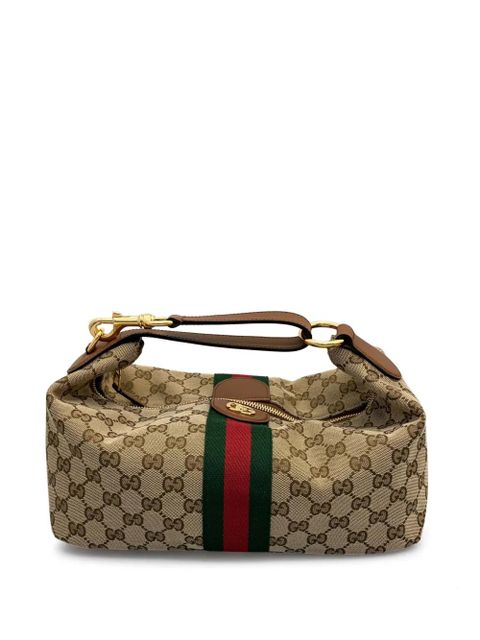 Gucci medium Vanity Web-stripe handbag - Neutrals - zdjęcie produktu nr 1
