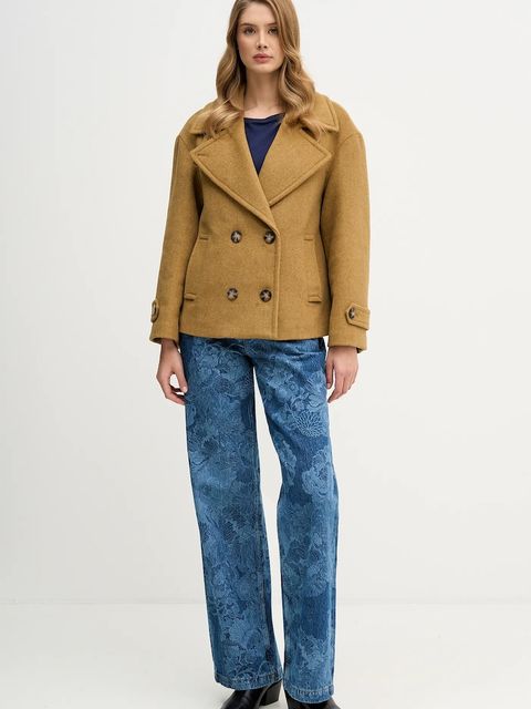 Sisley jeansy damskie kolor niebieski 4W9KLF07L - zdjęcie produktu nr 2