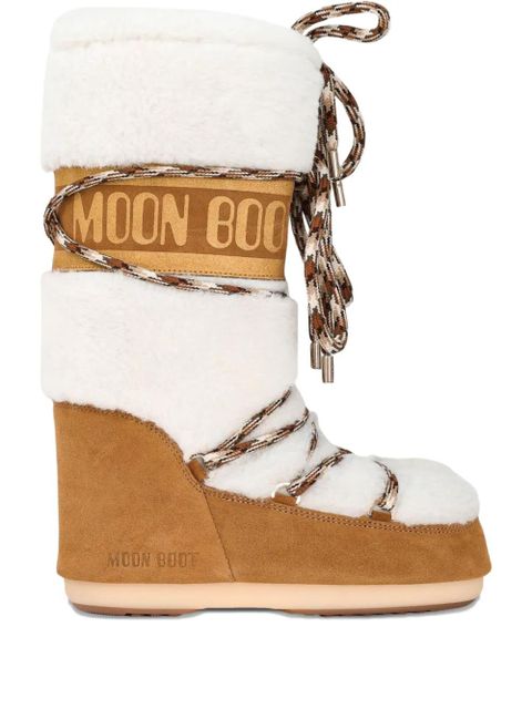 Moon Boot Lab69 Icon logo lace-up boots - Brown