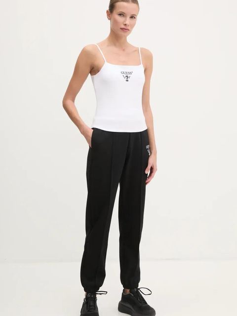 Guess spodnie dresowe ROBERTA kolor czarny z aplikacją V5RB13 KC3D2 - zdjęcie produktu nr 2