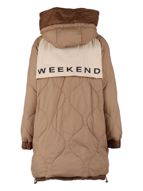 Weekend Max Mara hooded quilted coat - Brown