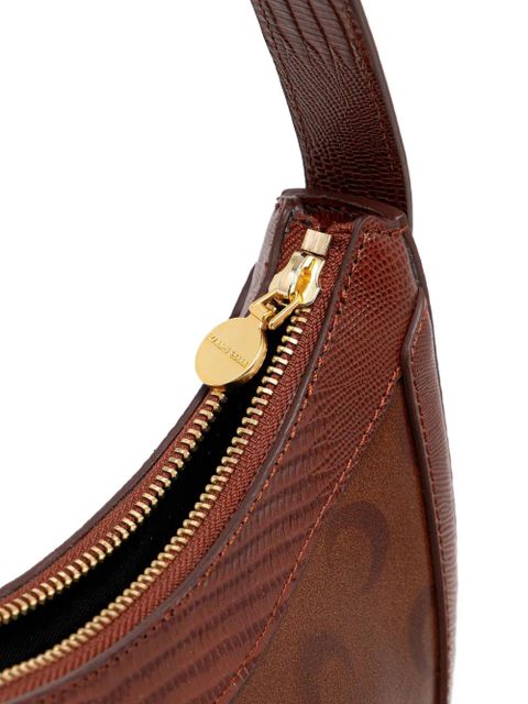 Marine Serre Moon crescent-shape shoulder bag - Brown