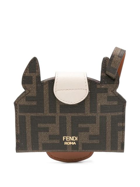 FENDI monogram animal wallet - Brown