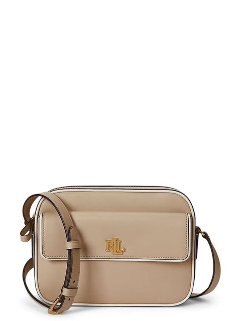 Lauren Ralph Lauren torebka skórzana kolor beżowy 431958983 - zdjęcie produktu nr 1