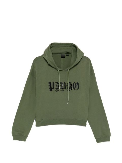 PINKO Velleja logo-detail hoodie - Green - zdjęcie produktu nr 1