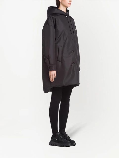 Prada Light Re-Nylon triangle-logo raincoat - Black