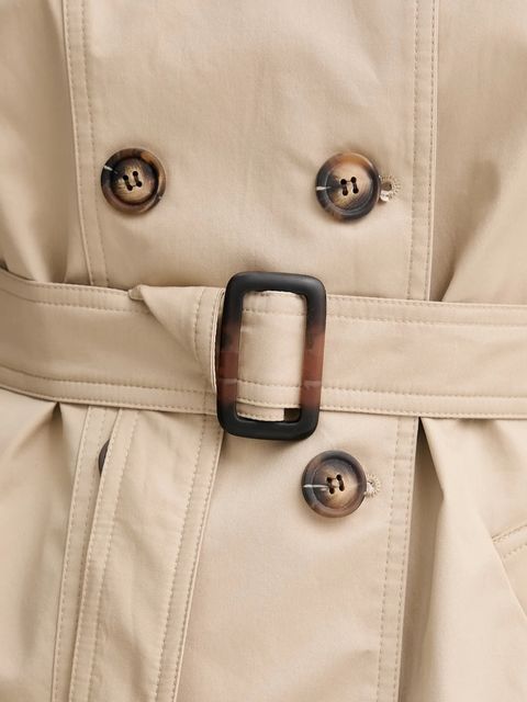 Answear.LAB trencz bawełniany damski kolor beżowy przejściowy