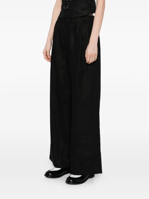 Reformation Fernando linen trousers - Black