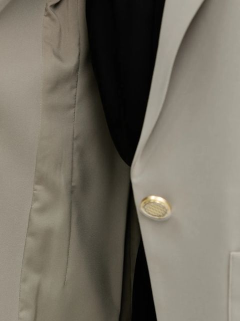 Armani Exchange marynarka kolor zielony dwurzędowa gładka XW001277 AF16148