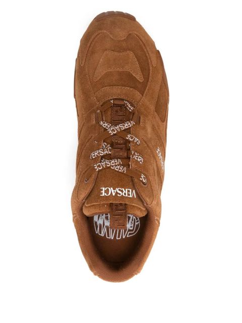 Versace suede sneakers - Brown