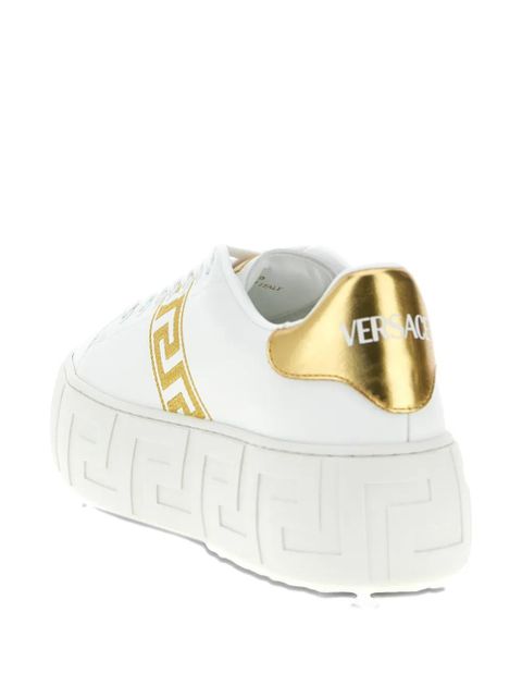 Versace La Greca platform sneakers - White