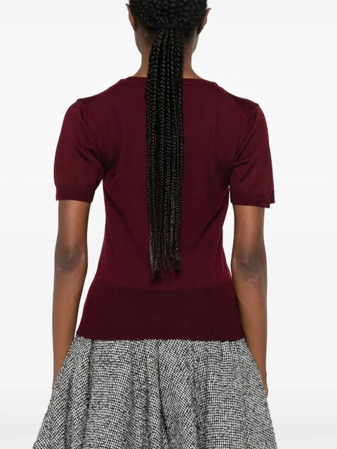 Vivienne Westwood orb-detail short-sleeve top - Red
