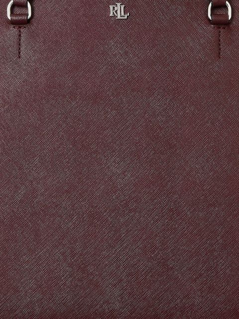 Lauren Ralph Lauren torebka skórzana kolor bordowy 431911655