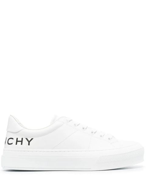 Givenchy logo-print leather low-top sneakers - White - zdjęcie produktu nr 1