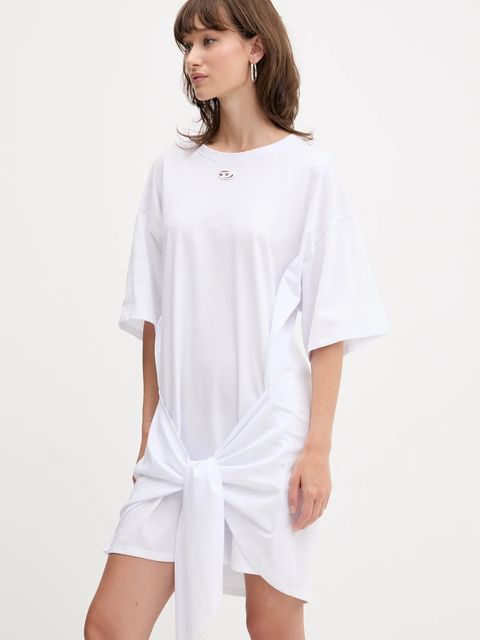 Diesel sukienka D-EIVOR kolor biały mini oversize A19232.0NIAX - zdjęcie produktu nr 2